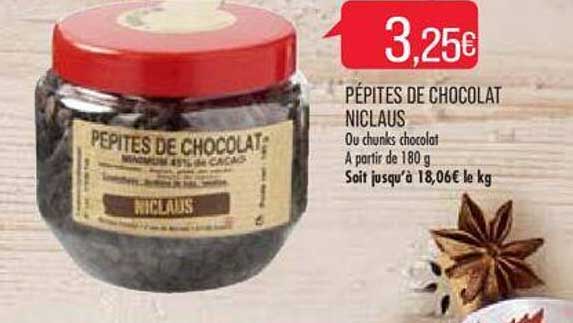 pépites de chocolat niclaus