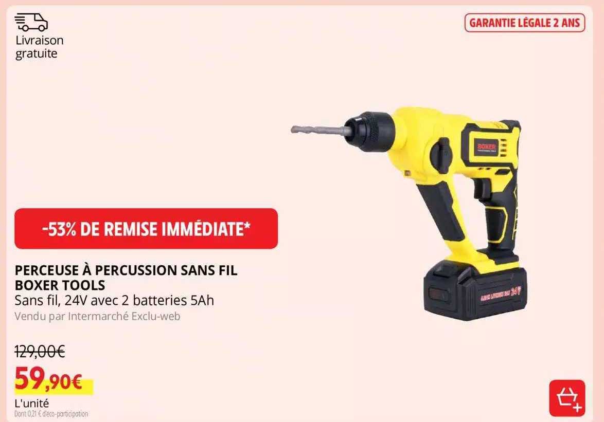 perceuse à percussion sans fil boxer tools