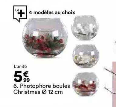 photophore boules christmas ø 12cm
