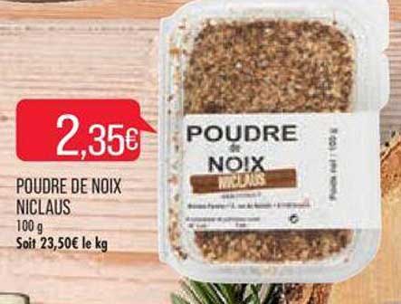 poudre de noix niclaus