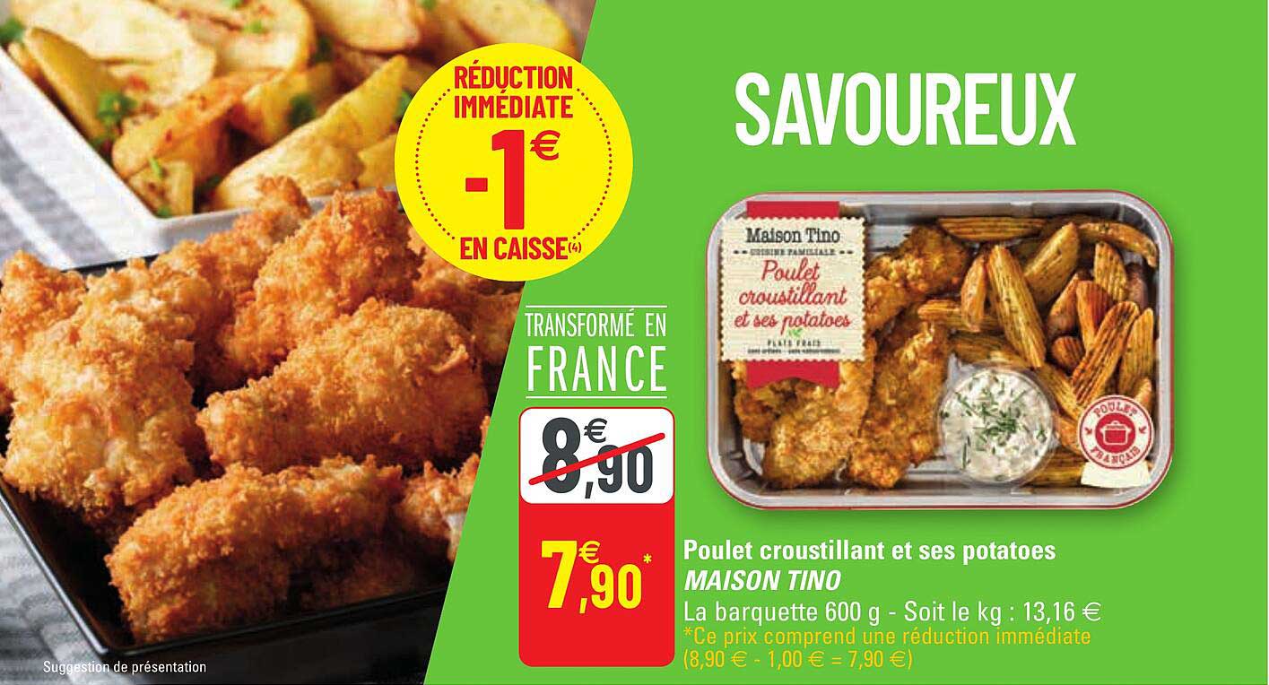 Poulet Croustillant Et Ses Potatoes Maison Tino
