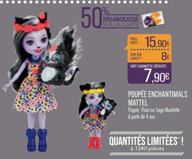 poupée enchantimals mattel