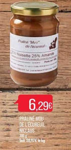 praliné mou de l'écureuil niclaus