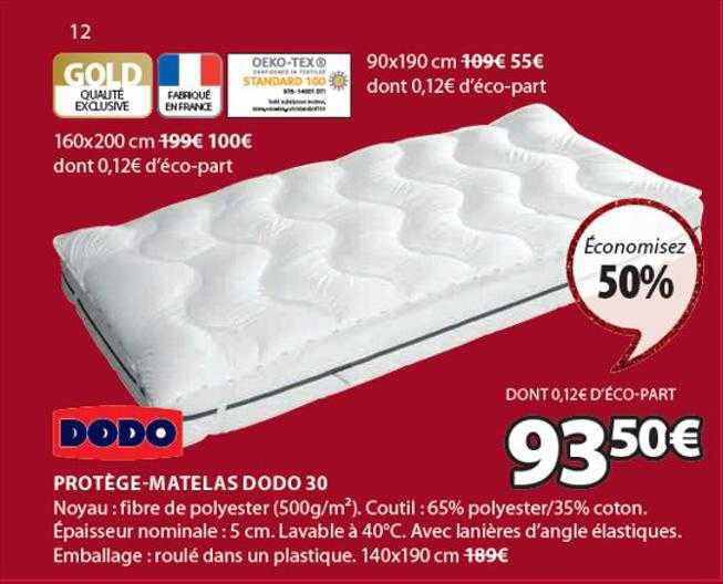 protège-matelas dodo 30