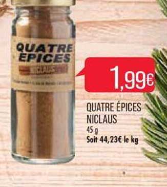 quatre épices niclaus