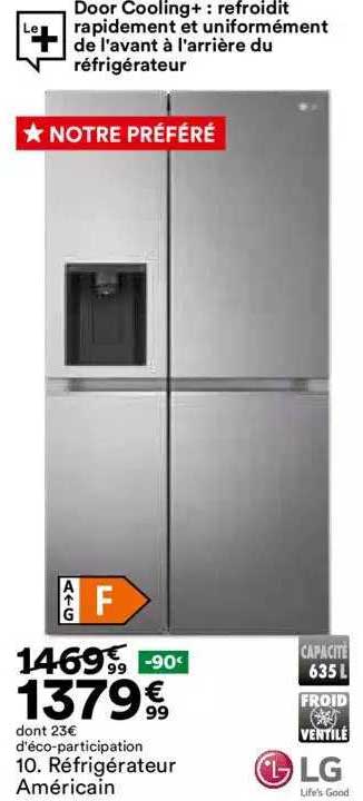 réfrigérateur américan lg