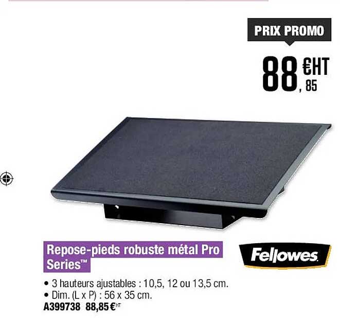 repose-pieds robuste métal pro séries fellowes