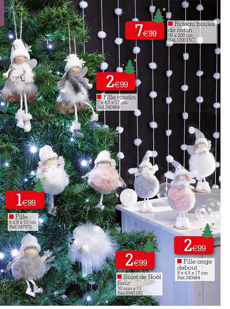 rideau boules de coton, fille rondin, fille, sujet de noël fleur, fille ange debout