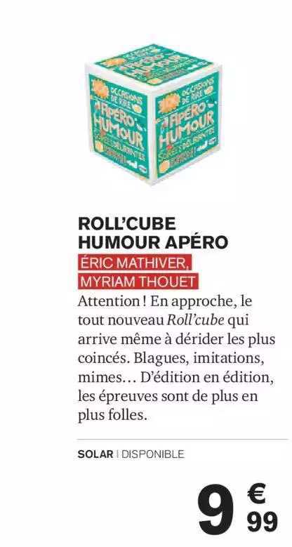 roll'cube humour apéro éric mathiver, myriam thouet