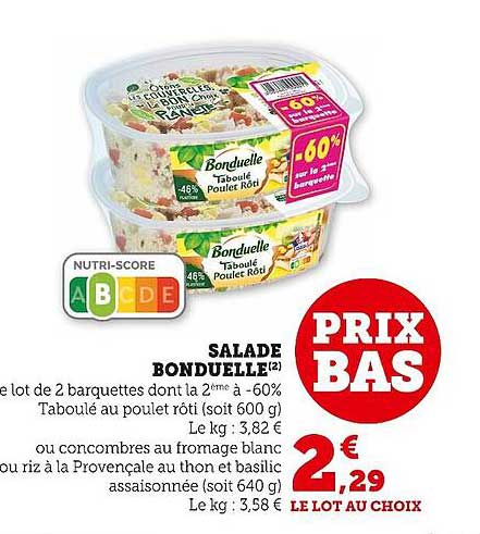 Salade Bonduelle