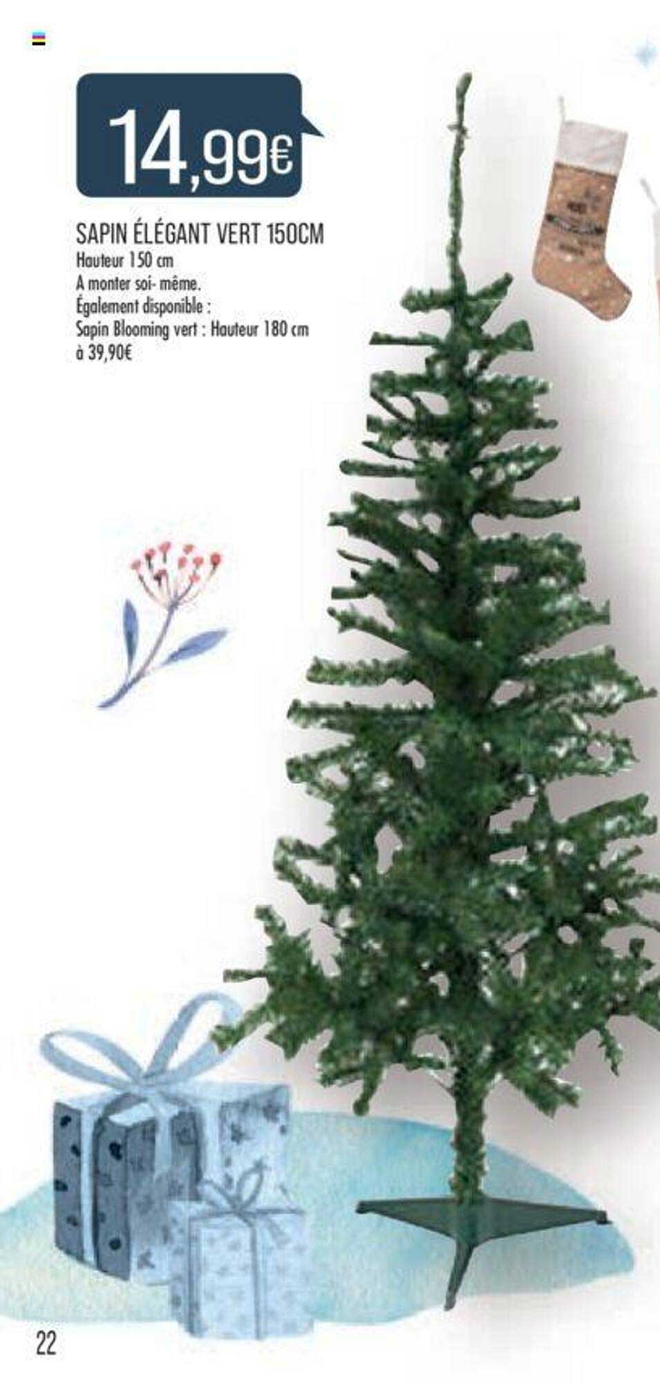 sapin élégant vert 150 cm