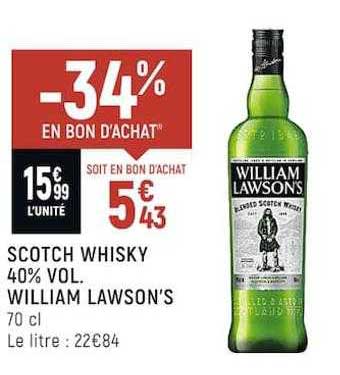 scotch whisky 40% vol. william lawson's