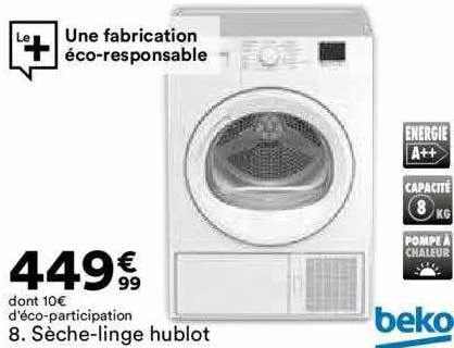 sèche-linge hublot beko