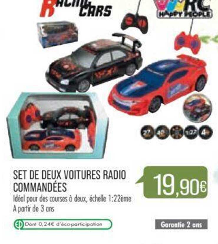 set de deux voitures radio commandées