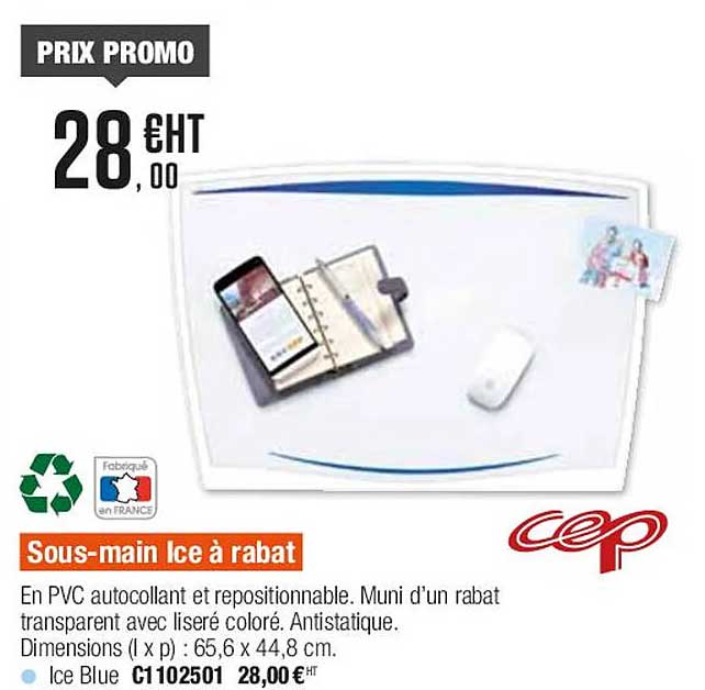 sous-main ice à rabat cep