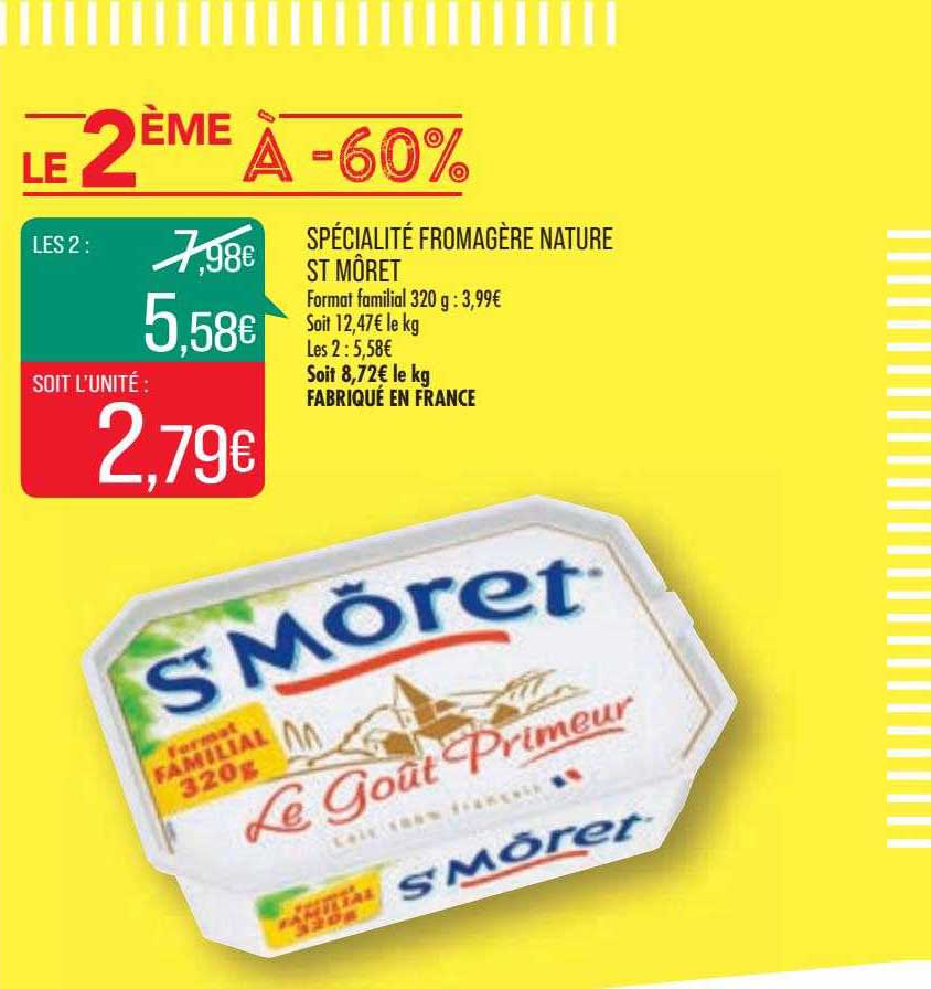 Spécialité Fromagère Nature St Môret