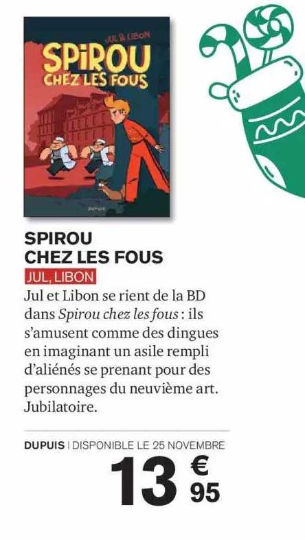 spirou chez les fous jul, libon