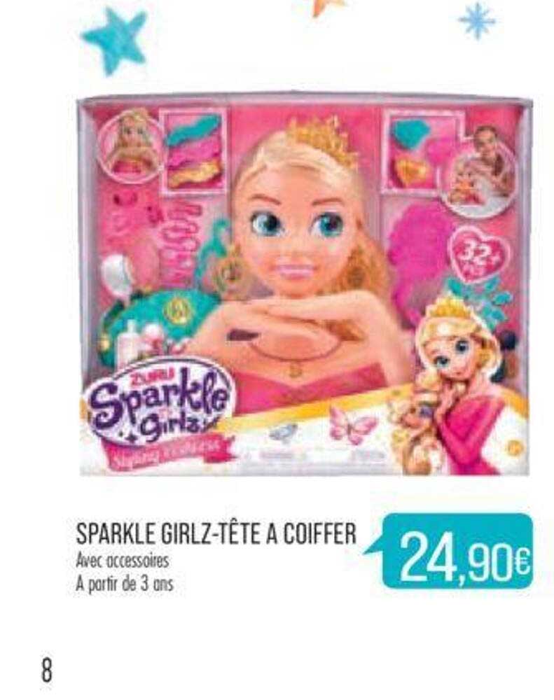Sprakle Girlz-tête à Coiffer