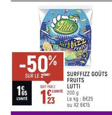 surffizz goûts fruits lutti
