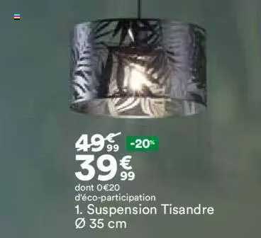 suspension tisandre ø 35cm