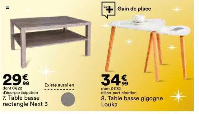 table basse rectangle next 3 table basse gigogne louka