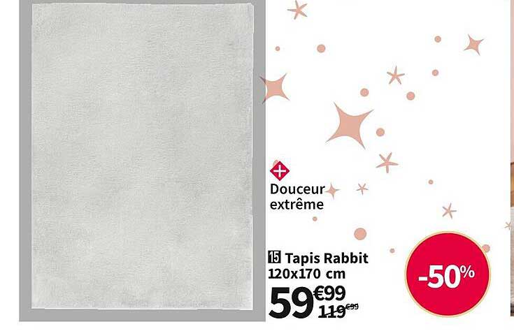tapis rabbit 120x170 cm