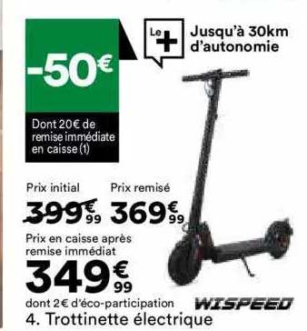 Trottinette électrique Wispeed