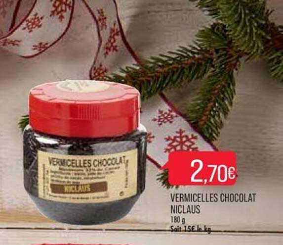 vermicelles chocolat niclaus