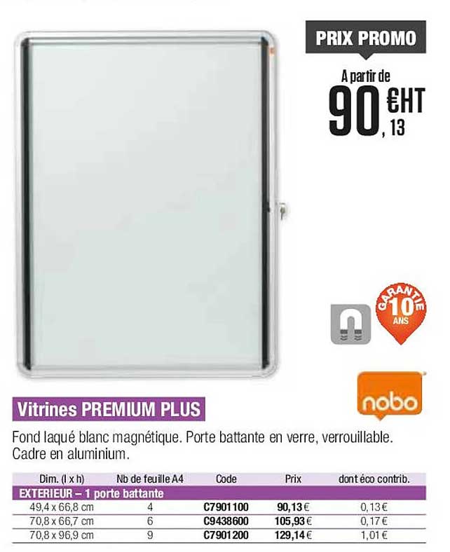 Vitrines Premium Plus Nobo