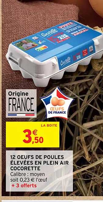 12 œufs De Poules élevées En Plein Air Cocorette