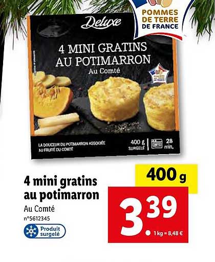 4 mini gratins au potimarron deluxe