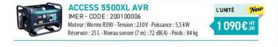 access 5500xl avr imer