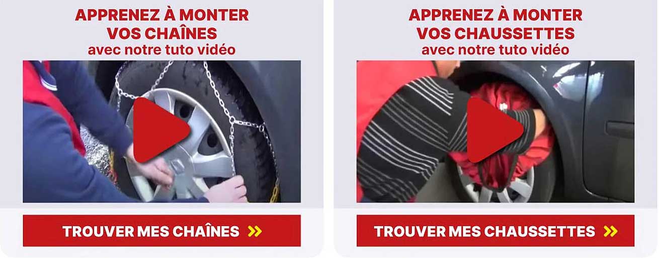 apprenez à monter vos chaînes, apprenez à monter vos chaussettes