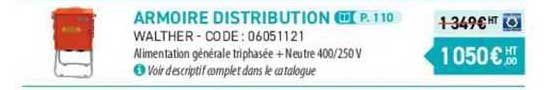 armoire distribution walther