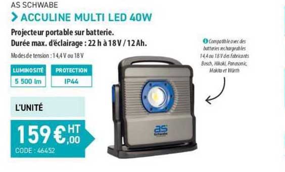 as schwabe acculine multi led 40w