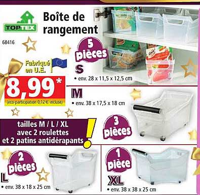 Boîte De Rangement Toptex