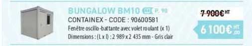 bungalow bm10 containex