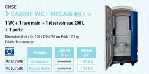 cabine wc cnse - mecabi