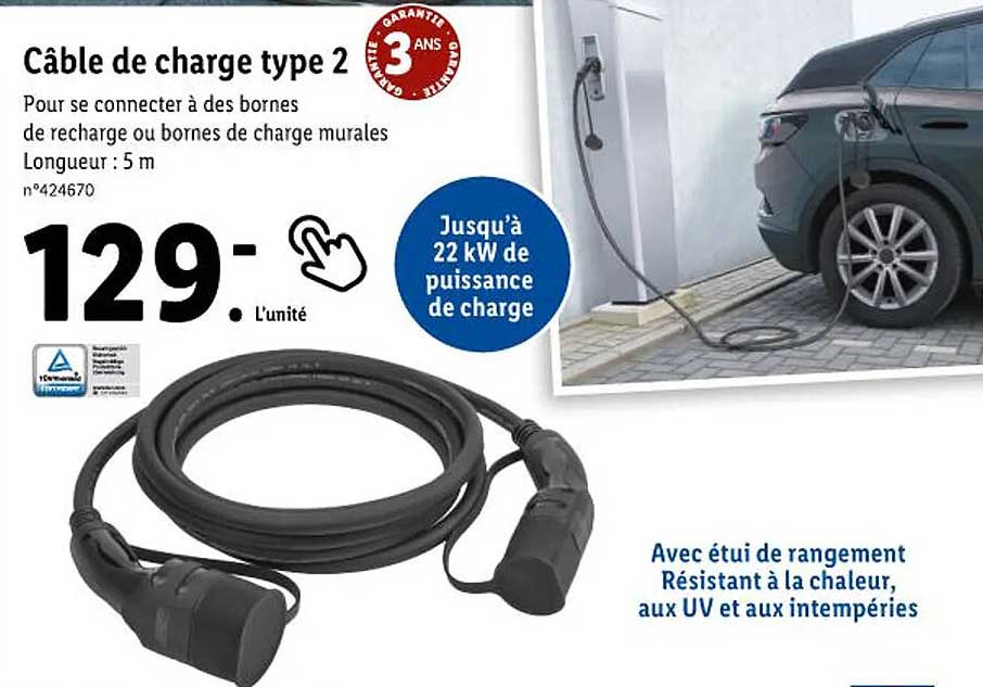 câble de charge type 2