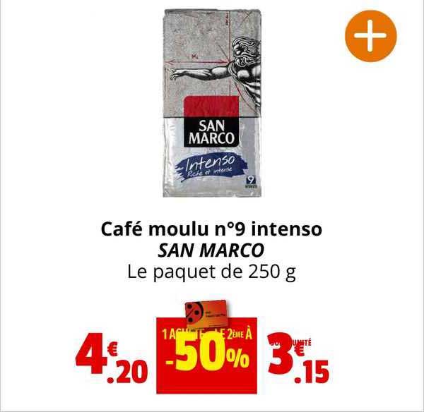 café moulu n°9 intenso san marco