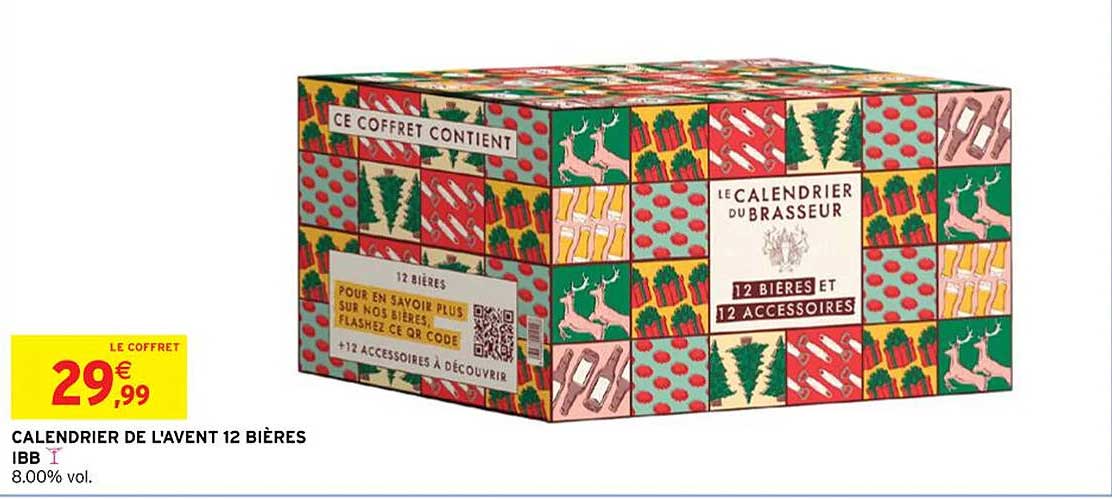calendrier de l'avent 12 bières ibb