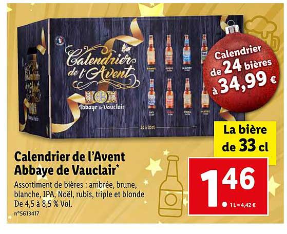 calendrier de l'avent abbaye de vauclair