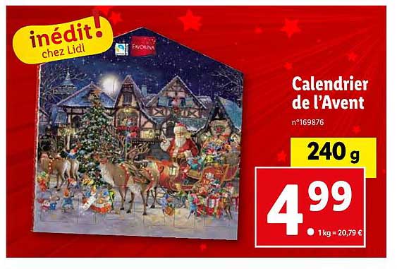 calendrier de l'avent favorina