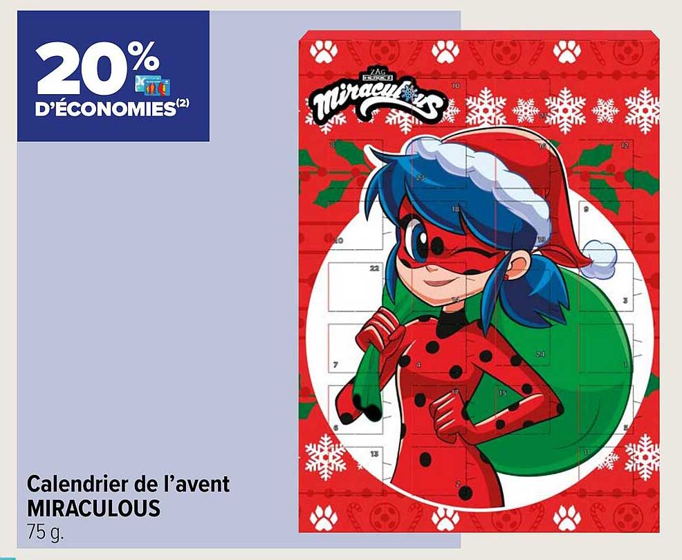 calendrier de l'avent miraculous