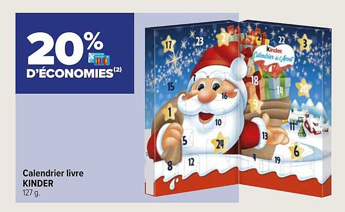 Calendrier Livre Kinder