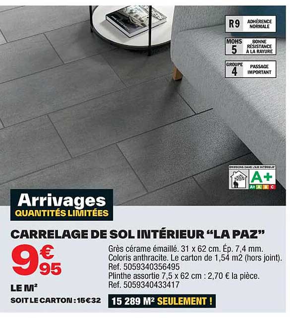 carrelage de sol intérieur "la paz"