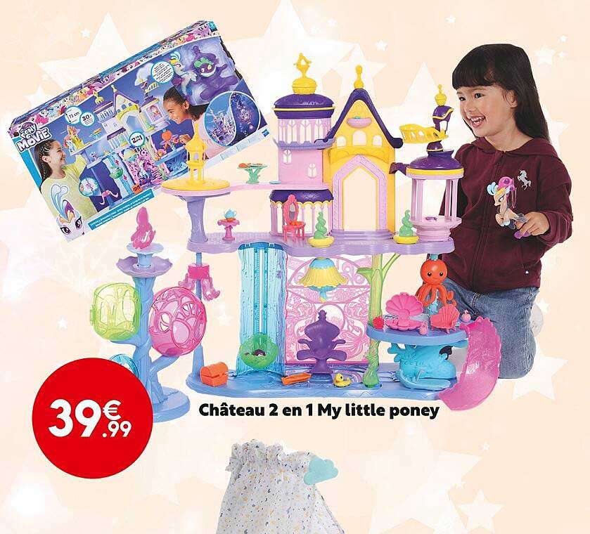 château 2 en 1 my little poney