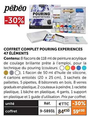 coffret complet pouring experiences 47 éléments