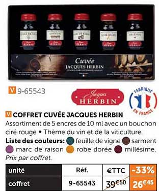 coffret cuvée jacques herbin