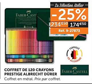 coffret de 120 crayons prestige albrecht dürer